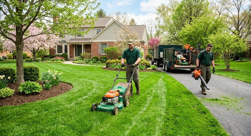 Lawn Vacuuming Service
